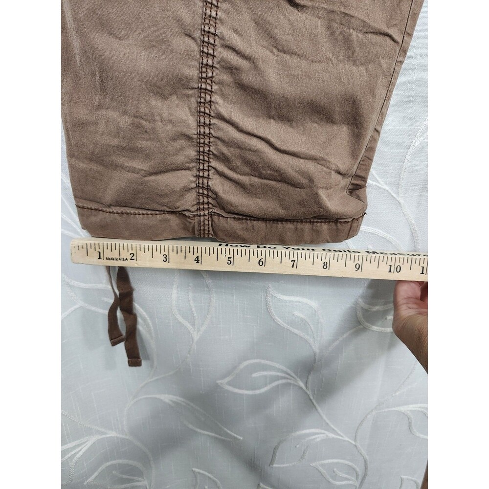 Hollister Baggy Camo Cargo Pants Large Adjustable Rise Y2K Grunge Utility Style - Picture 13 of 13